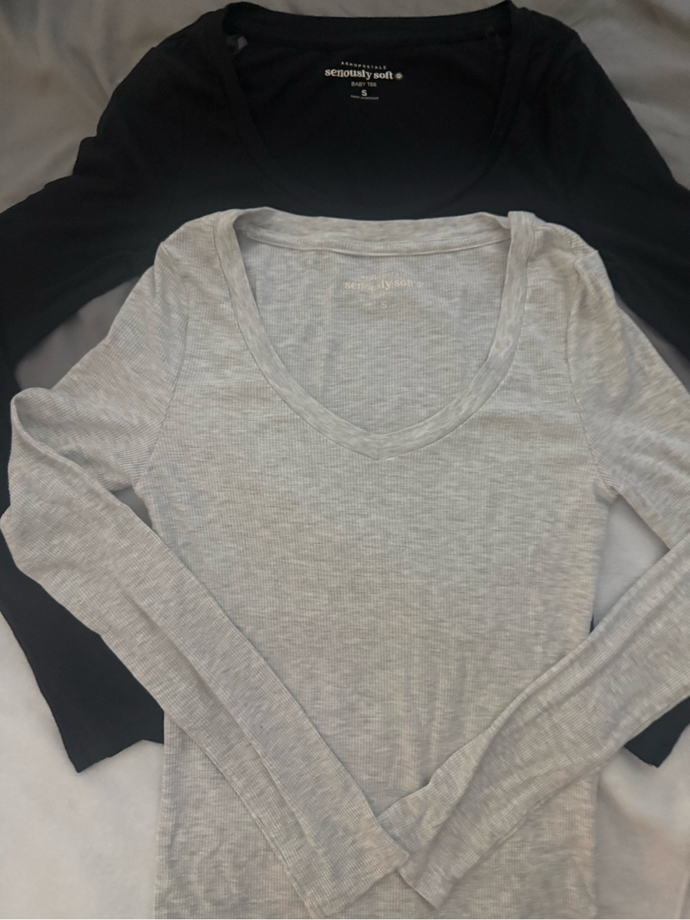 Aéropostale Seriously Soft Ribbed Long Sleeve Bundle | Size Small